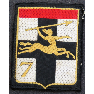 7° DB : insigne tissu de la 7° division blindée (1979 - 1990)