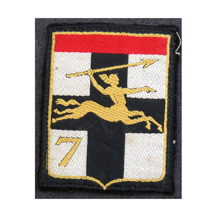 7° DB : insigne tissu de la 7° division blindée (1979 - 1990)