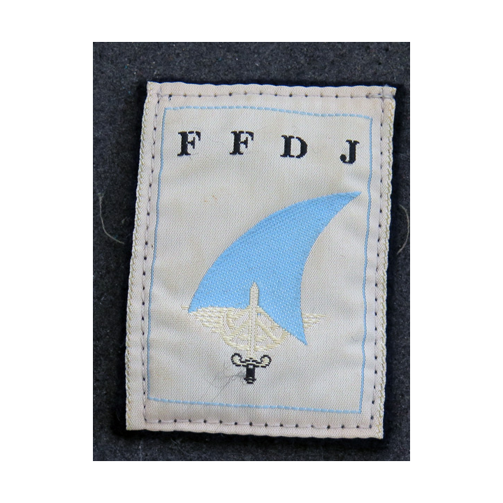 FFDJ : insigne tissu des Force françaises à Djibouti avec crochets