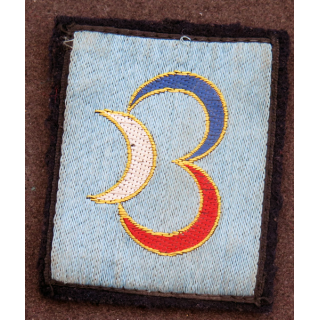 3° DI / DB : insigne tissu de la 3° division d'infanterie (1951-60) 3° Division (1960-79) 3° Div blindée (1979) avec crochets