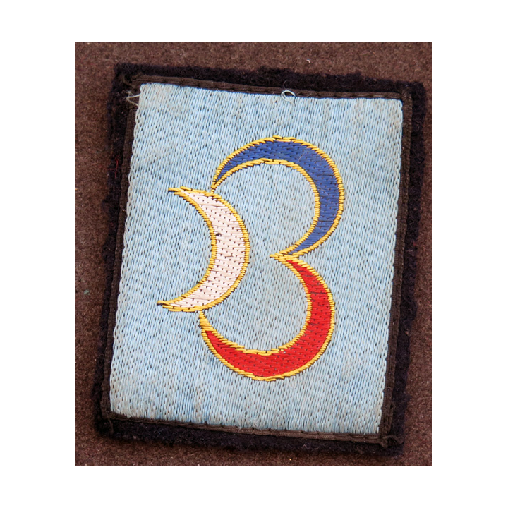 3° DI / DB : insigne tissu de la 3° division d'infanterie (1951-60) 3° Division (1960-79) 3° Div blindée (1979) avec crochets