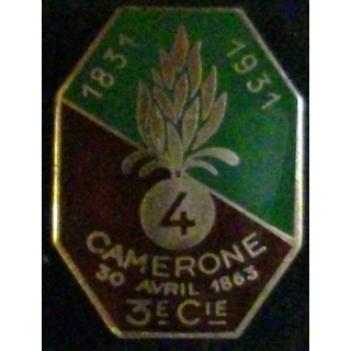 4° REI : 4° RÉGIMENT ÉTRANGER D'INFANTERIE 3° CIE CAMERONE 63 (R75)