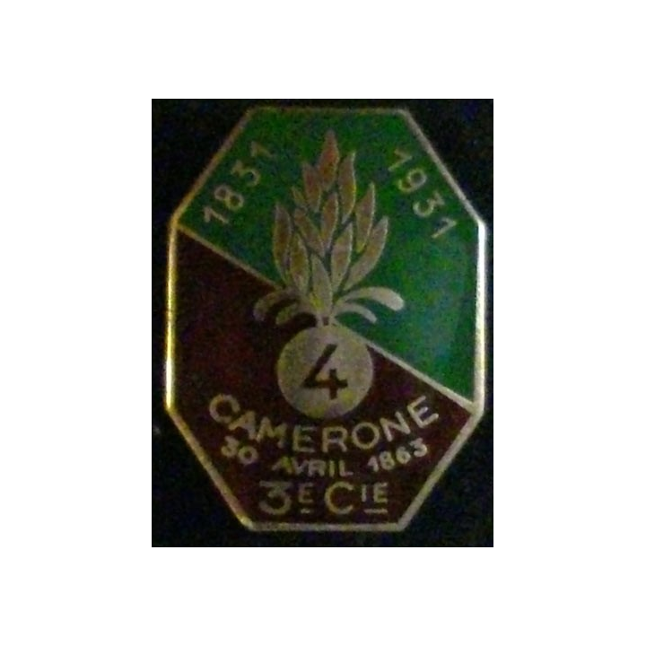 4° REI : 4° RÉGIMENT ÉTRANGER D'INFANTERIE 3° CIE CAMERONE 63 (R75)