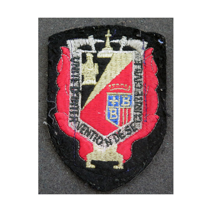UISC 7 : insigne tissu de l'Unité d'instruction de la sécurité civile n° 7