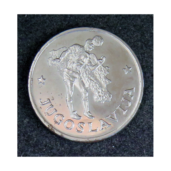 Médaille commémorative de la coupe du monde de football 1990 JUGOSLAVIA YOUGOSLAVIE