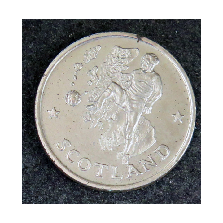 Médaille commémorative de la coupe du monde de football 1990 SCOTLAND ECOSSE