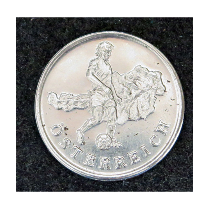Médaille commémorative de la coupe du monde de football 1990 OSTERREICH AUTRICHE