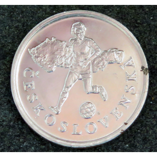 Médaille commémorative de la coupe du monde de football 1990 CESKOSLOVENSKA TCHEKOSLOVAQUIE
