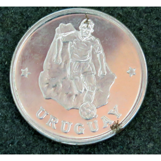 Médaille commémorative de la coupe du monde de football 1990 URUGUAY