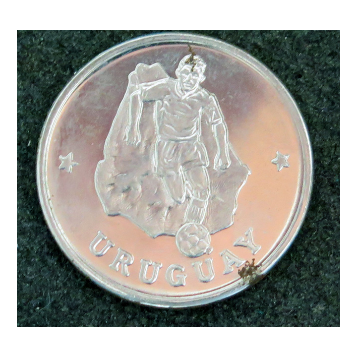 Médaille commémorative de la coupe du monde de football 1990 URUGUAY