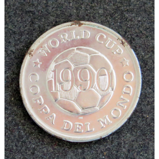 Médaille commémorative de la coupe du monde de football 1990 COLOMBIA COLOMBIE