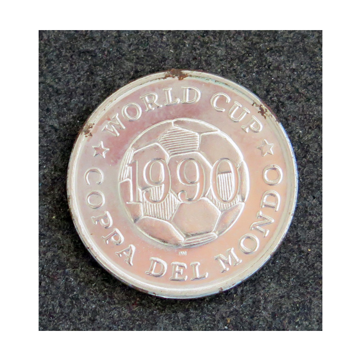 Médaille commémorative de la coupe du monde de football 1990 COLOMBIA COLOMBIE