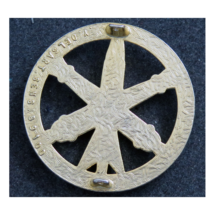insigne de béret de l'Artillerie de fabrication Delsart
