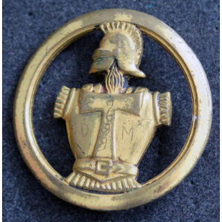 TRANS : insigne de béret des transmissions de fabrication Beraudy Vaure.