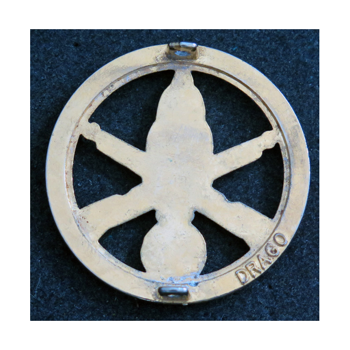 INFANTERIE : Insigne de béret de l'infanterie de fabrication Drago