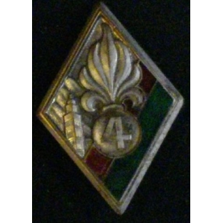 4° REI : 4° RÉGIMENT ÉTRANGER D'INF 1938 EMBOUTI LISSE (D ROM)
