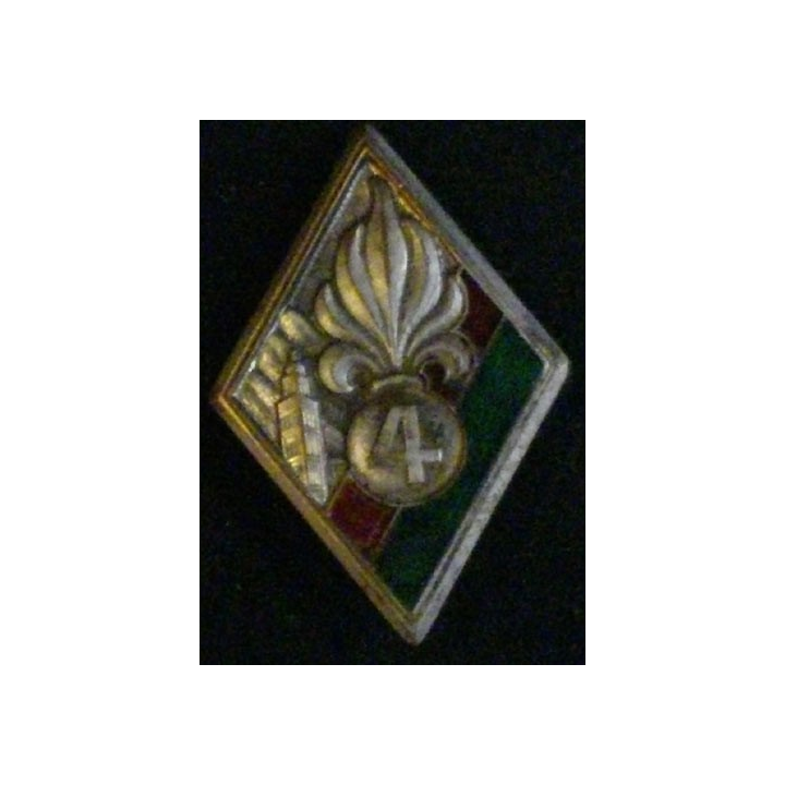 4° REI : 4° RÉGIMENT ÉTRANGER D'INF 1938 EMBOUTI LISSE (D ROM)