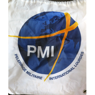 PMI : sac en nylon 34 x 38 cm du Pèlerinage militaire de Lourdes