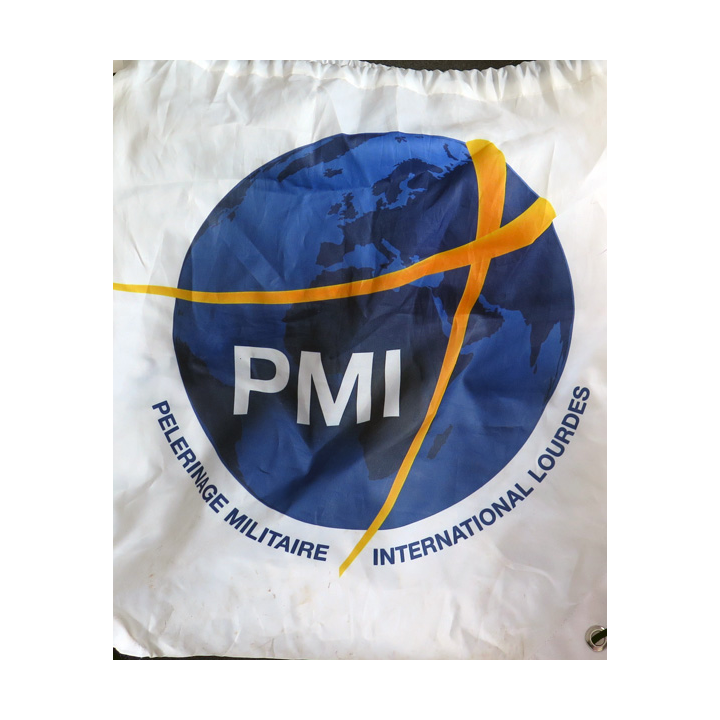 PMI : sac en nylon 34 x 38 cm du Pèlerinage militaire de Lourdes