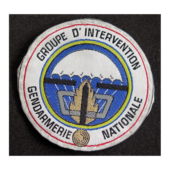 GIGN : Insigne tissu du Groupe d'Intervention de la gendarmerie nationale