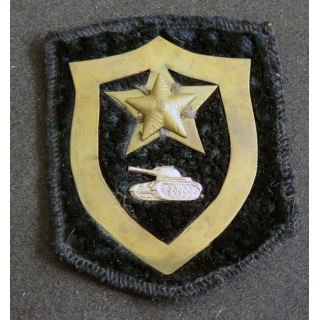 URSS : écusson métallique des troupes blindées soviétiques année 1960