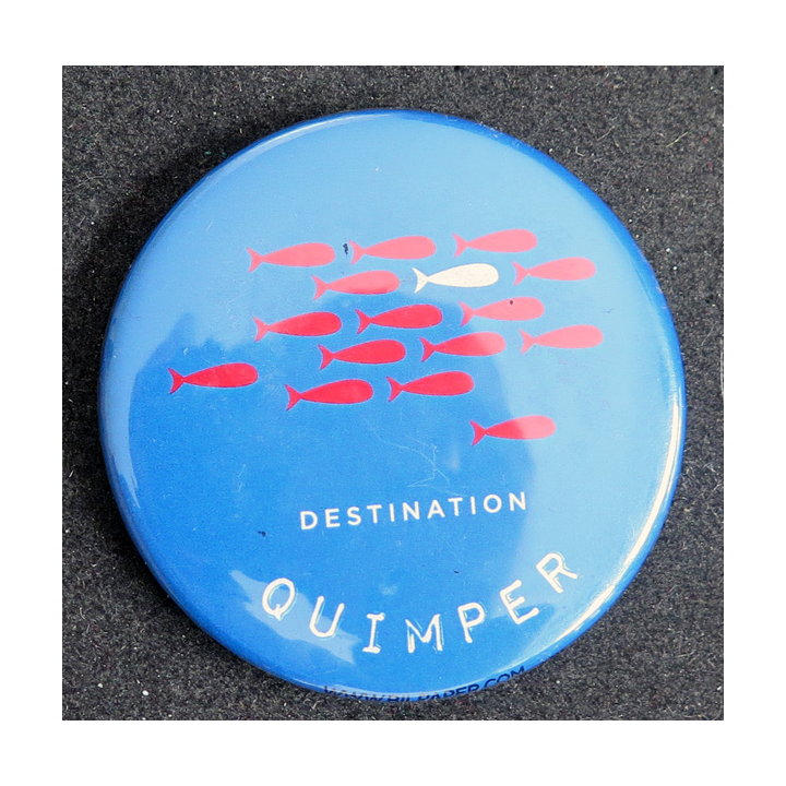 Magnet Destination Quimper diamètre 5,5 cm