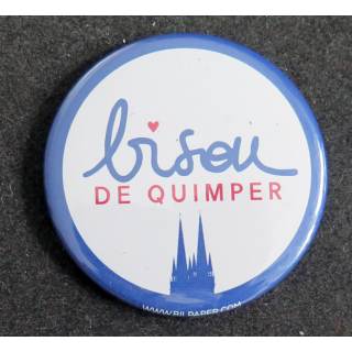 Magnet Bisou de Quimper diamètre 5,5 cm