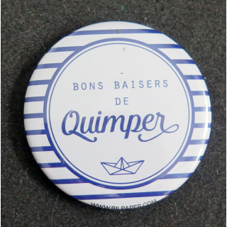 Magnet Bons baisers de Quimper diamètre 5,5 cm
