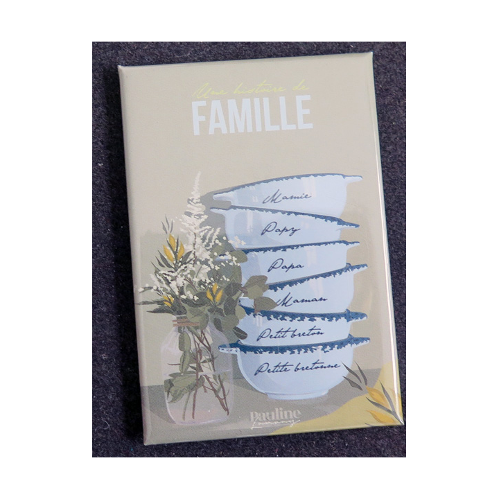 Magnet Une histoire de famille de Pauline Launay 5,5 x 8 cm