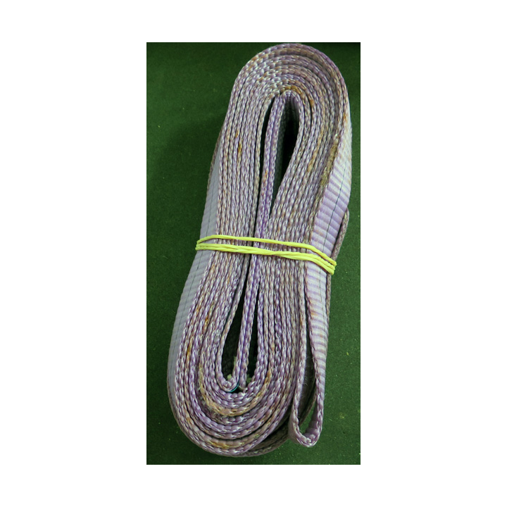 Deux élingues violettes de 2,5 m doublée et d'une tonne max de charge en simple