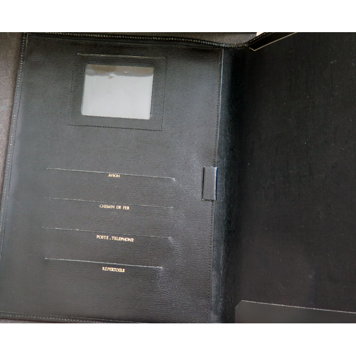 Calepin porte documents en simili cuir