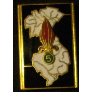 5° REI : 5° RÉGIMENT ÉTRANGER D'INF EXTRÊME ORIENT ÉMAIL (D1154)