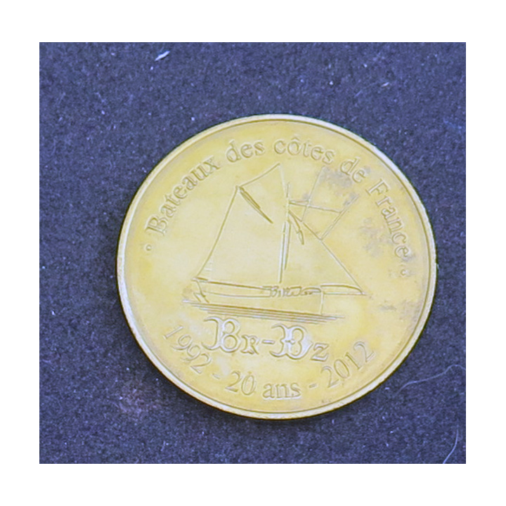Médaille Bateaux des Côtes de France BR-DZ 1992 - 20 ans - 2012 diamètre 3,5 cm