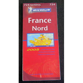 Carte Michelin 724 France Nord 2005