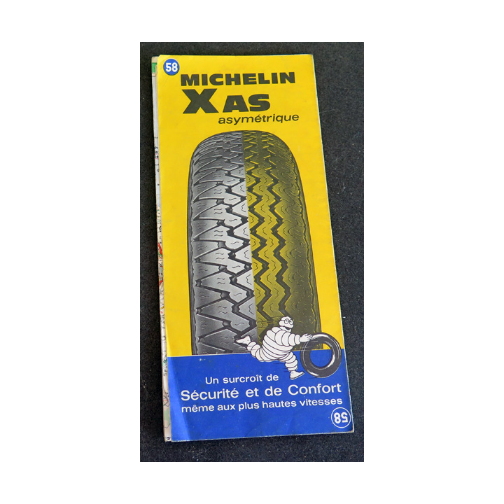 Carte Michelin 58 Brest Quimper 1/200 000