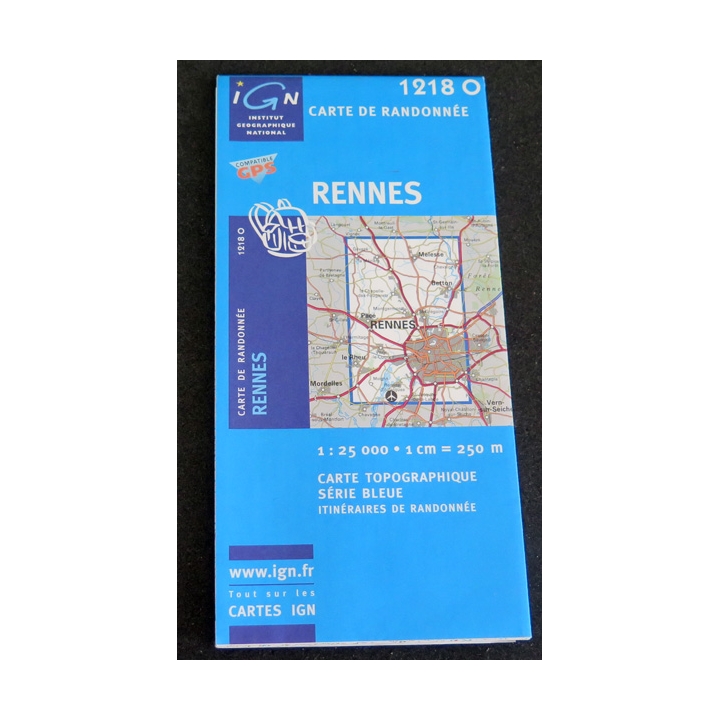 Carte de randonnée IGN Rennes  1 : 25 000