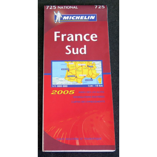 Carte Michelin 725 France Sud 2005