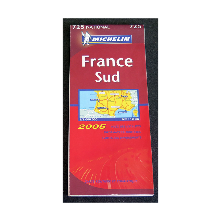 Carte Michelin 725 France Sud 2005