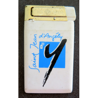 Briquet Sol Intern représentant le logo de la ville de Saint Jean d'Angély 5x8 cm