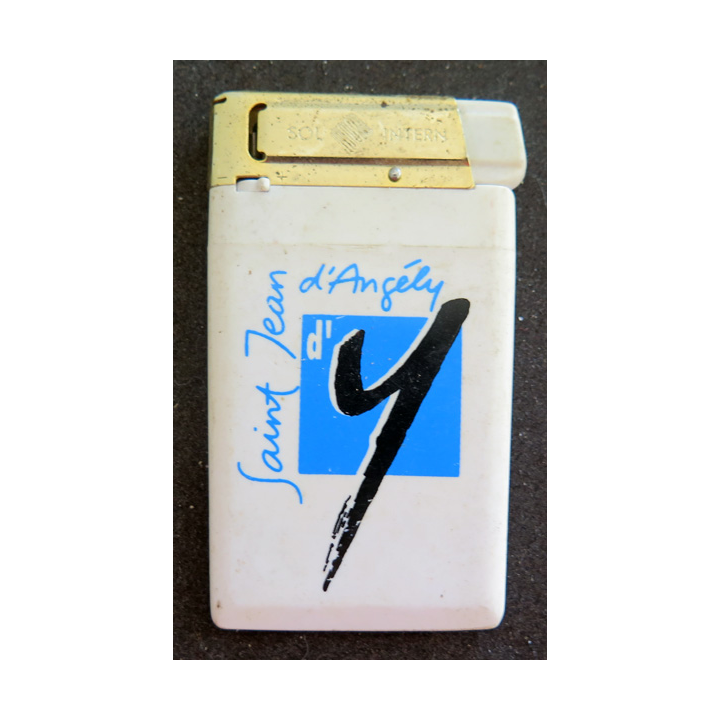 Briquet Sol Intern représentant le logo de la ville de Saint Jean d'Angély 5x8 cm