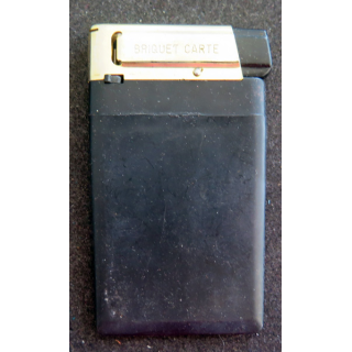 Briquet carte noir sans image 5x8 cm