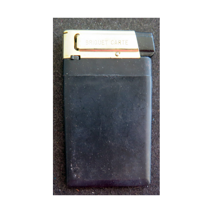 Briquet carte noir sans image 5x8 cm