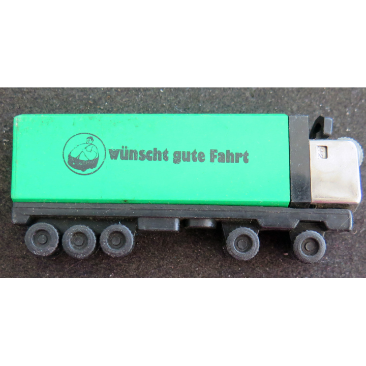 Briquet wünscht gute Fahrt 8 x 3,3 cm