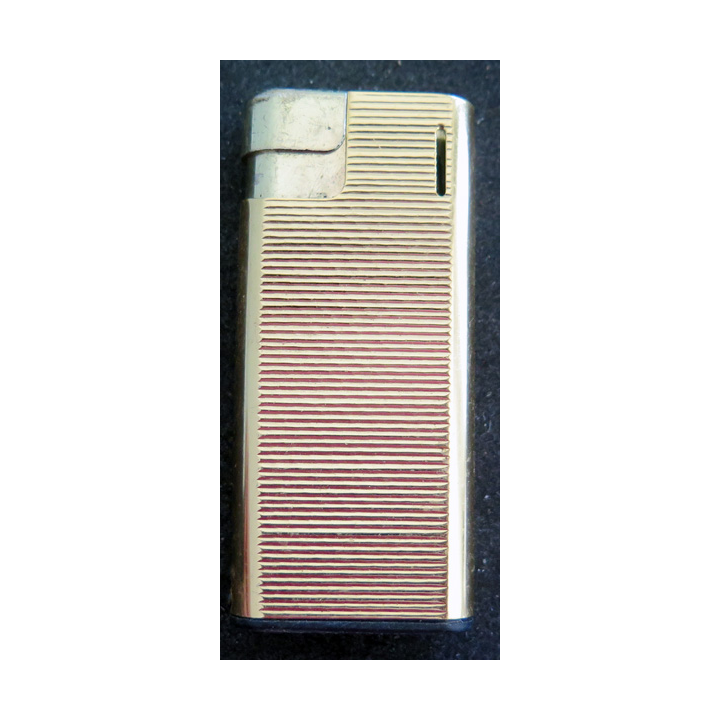 Briquet Cobra en métal jaune 7 x 3 cm
