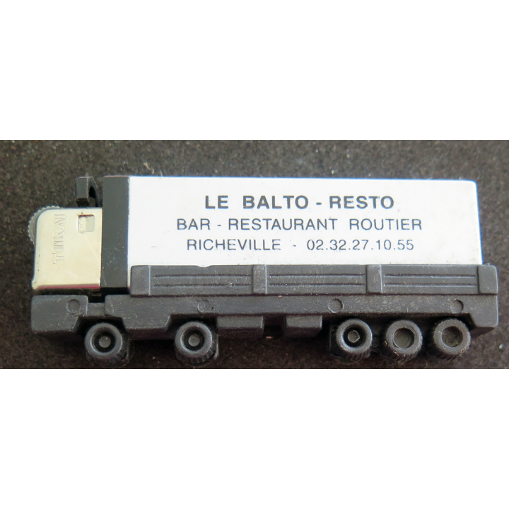 Briquet Le Balto resto bar restaurant routier Richeville 8 x 3,5 cm