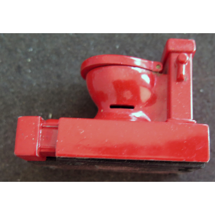 Briquet rechargeable Cuvette de WC 3,5 x 5,8 cm rouge