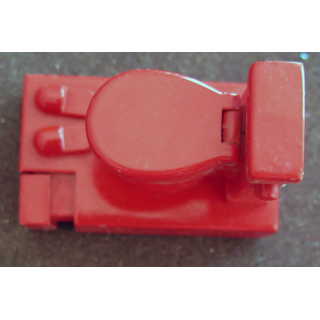 Briquet rechargeable Cuvette de WC 3,5 x 5,8 cm rouge