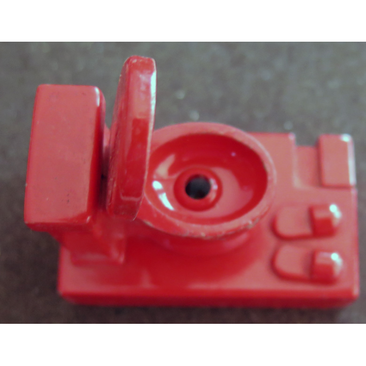 Briquet rechargeable Cuvette de WC 3,5 x 5,8 cm rouge