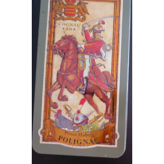 Boite métallique Cognac VSOP Prince Hubert Polignac 25 x 13,5 x  8 cm