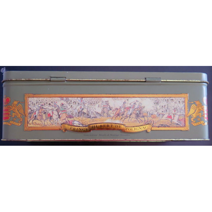 Boite métallique Cognac VSOP Prince Hubert Polignac 25 x 13,5 x  8 cm